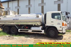Thuê xe bồn chở nước tại Mỹ Tho - Tiền Giang rửa đường, tưới cây
